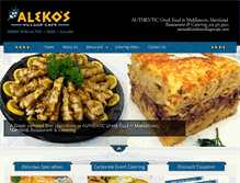 Tablet Screenshot of alekosvillagecafe.com